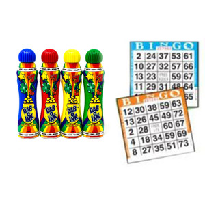 100 Sheets 1 on Bingo Paper with 4 Daubers 100 Sheets 1 on Bingo Paper with 4 Daubers
