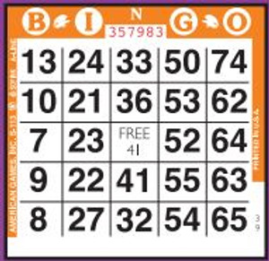 100 Sheets 1 on Bingo Paper 100 Sheets 1 on Bingo Paper