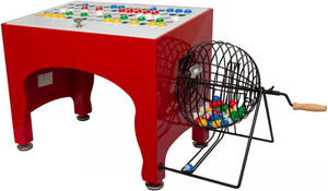 Bingo Cage Set, Automatic / Speedmatic with Colored Balls Bingo Cage Set, Automatic / Speedmatic with Colored Balls