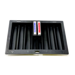 Poker Chip Tray: Holds 350 Chips and 2 Decks, Made of ABS Plastic