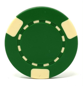 Poker Chips: 3-Edge Spot, 8.5 Gram, Green Poker Chips: 3-Edge Spot, 8.5 Gram, Green