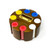 Chip Carousel: Wood, Revolving, 200 Chip Capacity, with 200 Diamond Clay Chips