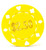 Poker Chips: Card Suits, 11.5 Gram / Heavy Weight, with Monogram, Yellow