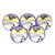 Poker Chips: Royal Flush, 100% Clay, Pre-Denominated Insert both sides, 10 Gram, $5, Purple