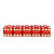 Flush Spots Casino Dice: 3/4 in., High Polish, Razor Edge, Red with Serial Numbers (Stick of 5)