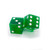2 inch Jumbo Dice - Transparent Green
