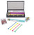 Mahjong Set in Black Faux Leather Case