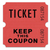 Roll Tickets: Case of 20 Double Rolls, Red - 2,000 Individually Numbered Tickets