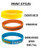 Orange and White Swirl 1/2" Silicone Wristband Orange and White Swirl 1/2" Silicone Wristband