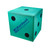 Custom 12" Jumbo Foam Dice - Green