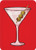 Red Martini Playing Cards - 2 Deck Set