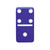 Marion Double 6 Purple Domino Set with Spinners in Velvet Box