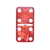 Marion Double 6 Red Marbelized Domino Set with Spinners in Velvet Box