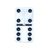 Marion Double 6 White Marblized Dominoes with Spinners in Wood Box