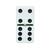 Marion Double 6 White Domino Set in Velvet Box