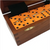 Marion & Co. Double Six Orange Dominoes withBlack SpotsSpinners in Wood Box