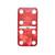 Marion & Co. Double Six Red Marbleized Dominoes with Spinners in Wood Box