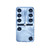 Marion & Co. Double Six Silver Marbleized Dominoes with Spinners in Wood Box