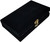 Marion Double 9 Black Domino Set in Elegant Velvet Storage Box