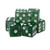 Marion 16mm Green Glitter Dice
