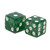 Marion 16mm Green Glitter Dice