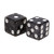 Marion 16mm Black Glitter Dice