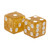 Marion 16mm Gold Glitter Dice