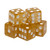 Marion 16mm Gold Glitter Dice