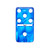 Marion & Co. Double Six Blue Marbleized Dominoes  with Spinners in Black Velvet Bag
