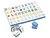 Martini Mahjong Set in Blue Pearl Case