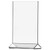 Table Tent: Clear Acrylic Table Tent Card Holder, 5.5 x 8.5 in., Open Top
