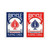 Bicycle Mandolin Playing Cards, Poker, 1/2 Blue 1/2 Red - 1 gross (144 decks)