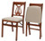 Music Back Bridge Folding Chairs - Set of 2