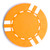 Poker Chips: 6 Stripe, 8.5 Gram, Orange