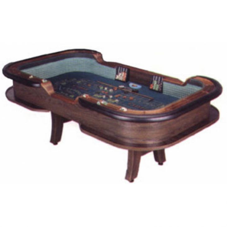 Crap Table: Casino Style with H Legs, 14 ft.