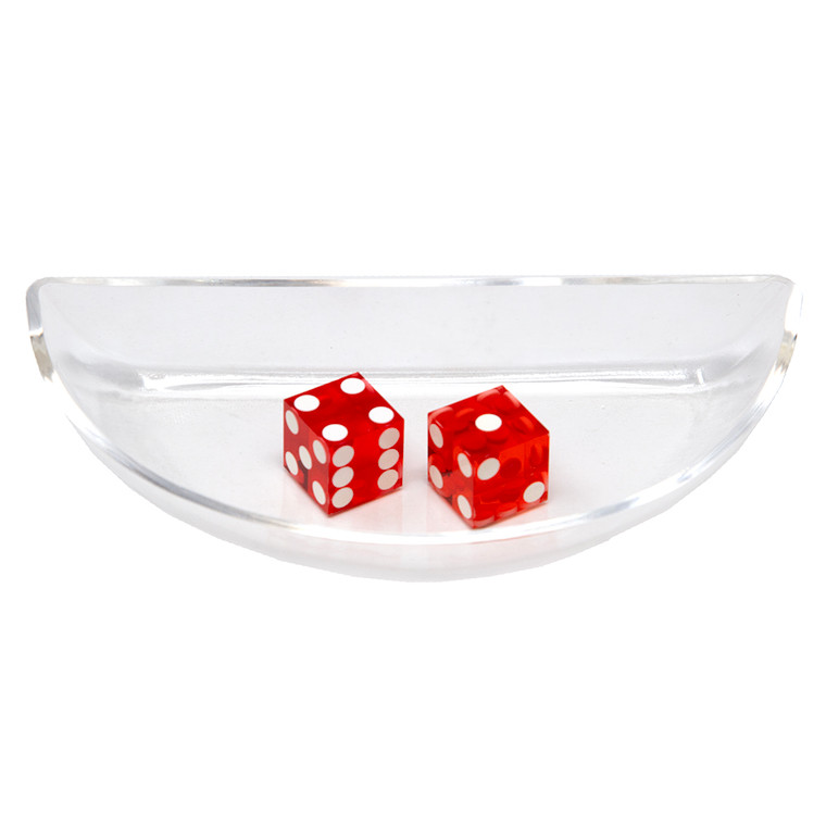 Craps Dice Boat: Clear Acrylic