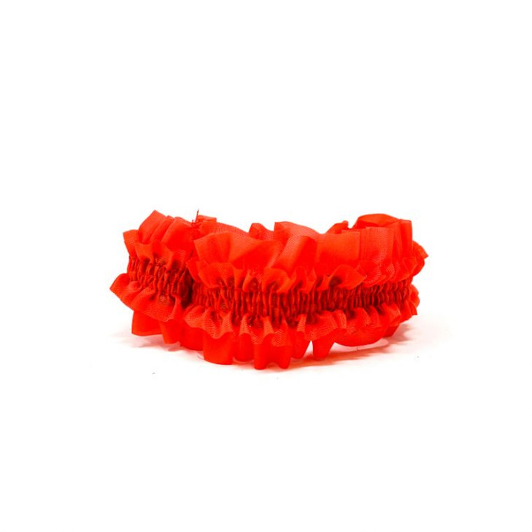 Gay 90's Style Red Arm Band 1-3/8 in Elastic -Set of 2