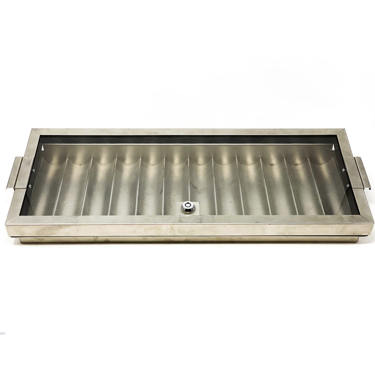 Blackjack Insert Tray: Aluminum with Cover, 720-Chip Capacity