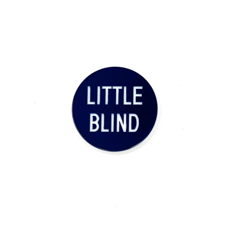 Lammer Button: Little Blind, 1-1/4 in. Diameter