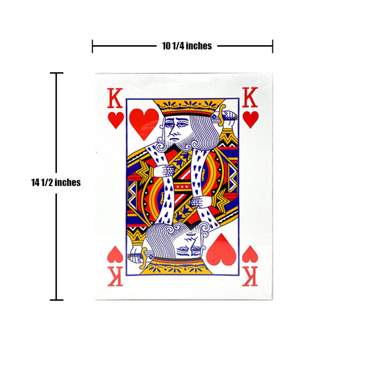 Super Jumbo Playing Cards: Super Jumbo Playing Cards,Full Deck Plastic Coated 10-1/4" x 14-1/2"