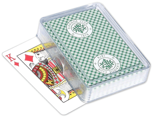 Plastic Card Box - Poker Size, Single Deck