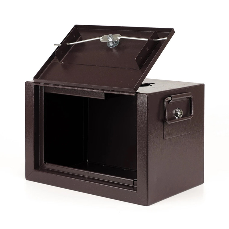 Money Drop Box with Shield, 2 Locks and Keys, Standard Size, for Blackjack