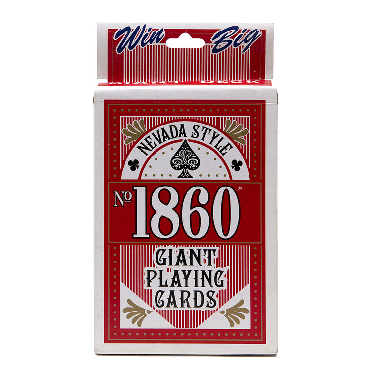 Nevada Style 1860 Giant Playing Cards - Red