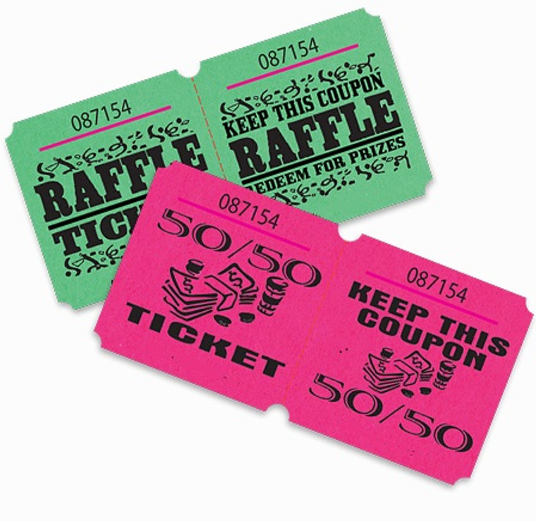50/50 Marquee Double Roll Tickets
