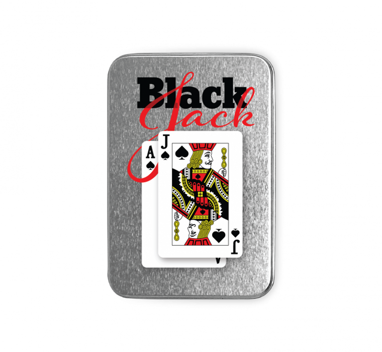 Black Jack Playing Card Tin Black Jack Playing Card Tin