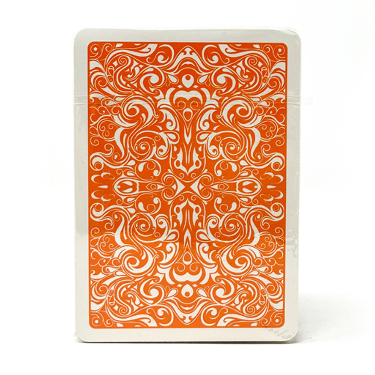Virgolone 100% Plastic Playing Cards - Orange