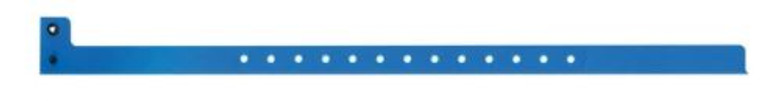 Blue 1/2" Plastic Wristband