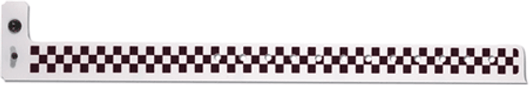 Plastic 3/4" Expressions Wristbands, Checkerboard (500 per box)
