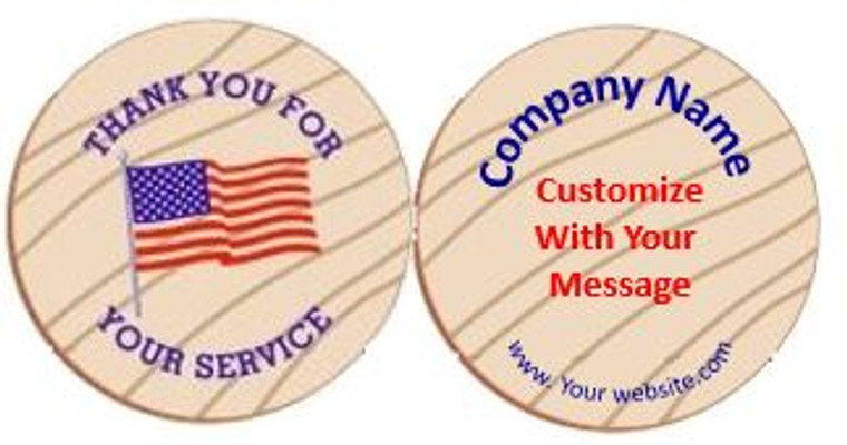 Thank a Vet Wooden Nickel