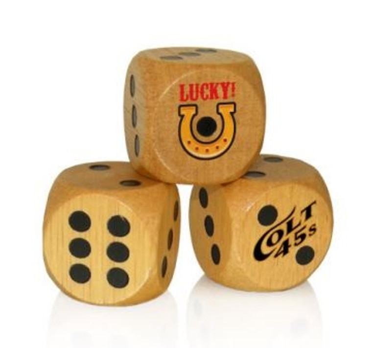1" Custom Wood Dice (20mm), Round Corner